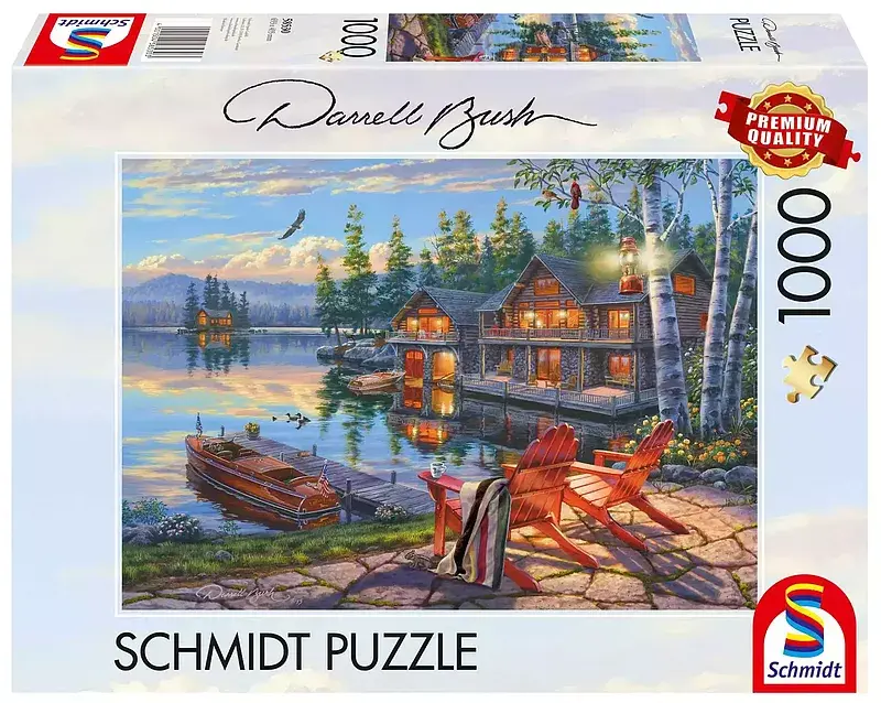 Puzzle 1000 pq jezioro loon usa darrel bush 112718