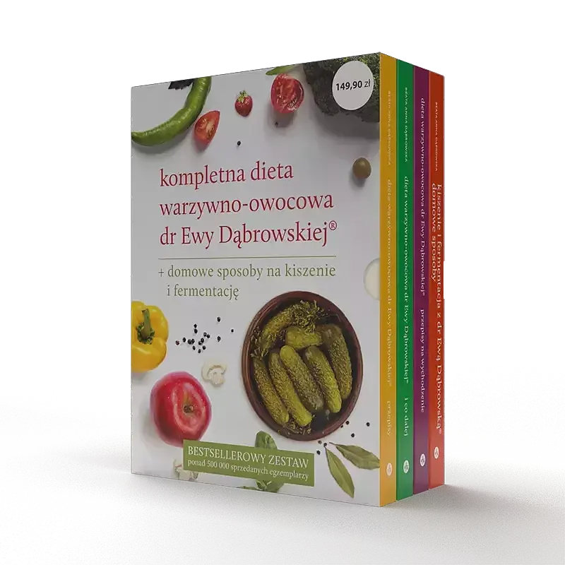 KPL - Dieta warzywno-owocowa dr Ewy Dąbrowskiej (4-pak)