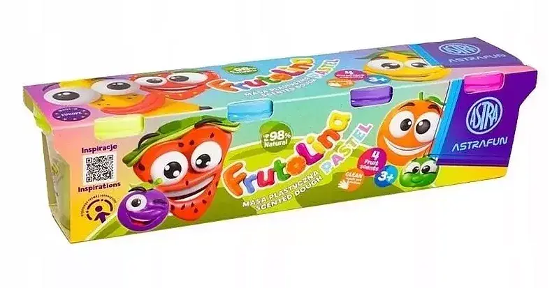 Masa plastyczna frutolina pastel astrafun 4 kolory