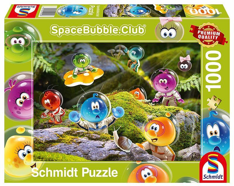 Puzzle 1000 pq lądowanie w lesie spacebubble 111102