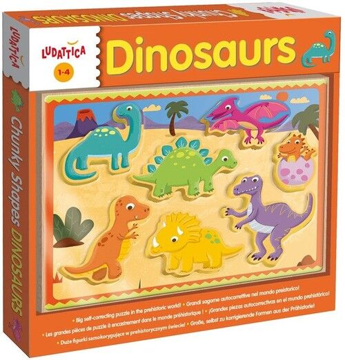 Ludattica Chunky Shapes Dinozaury