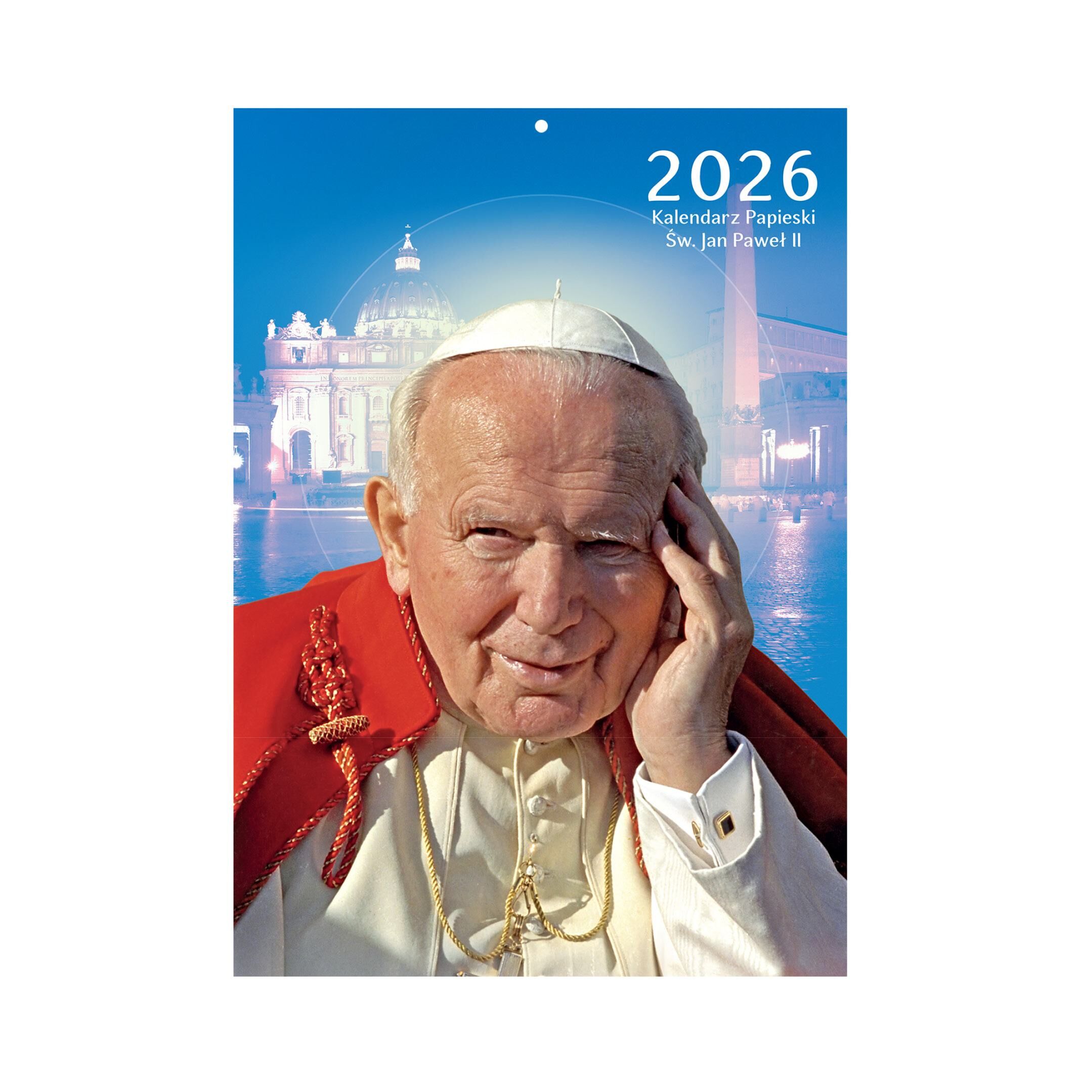 Kalendarz 2026 Papieski A4 ścienny