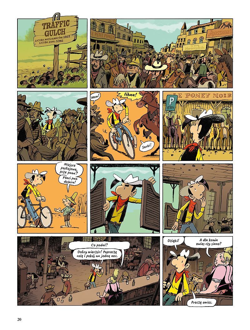Lucky Luke - Lucky Luke na siodełku