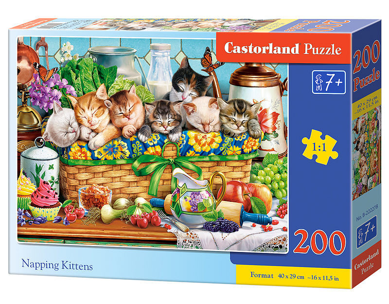 Puzzle 200 Napping Kittens