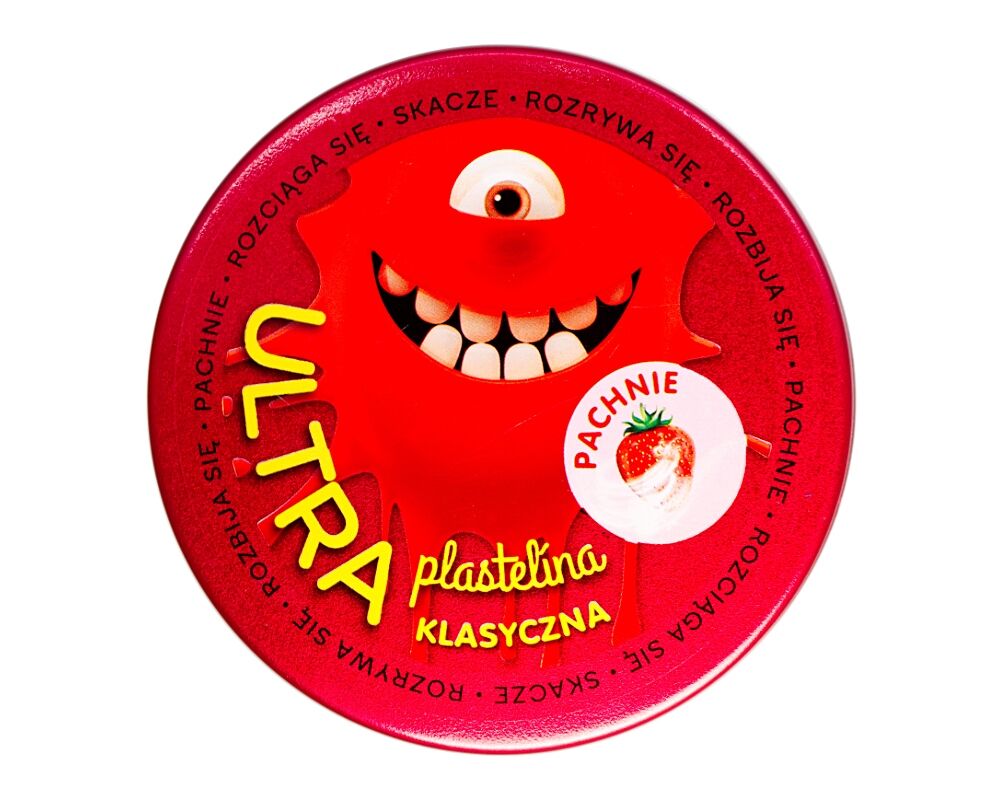 Ultraplastelina pachnąca czerwona klasyczna + truskawkowy zapach EP04328
