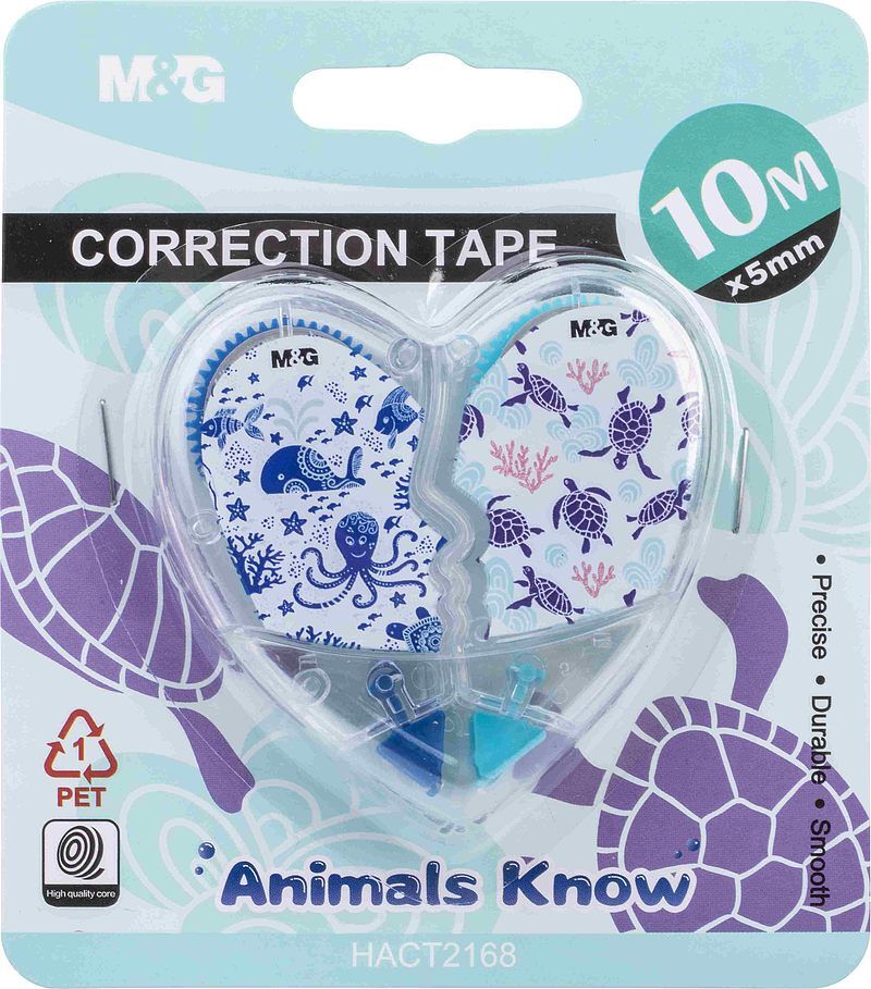 Korektor w taśmie animal planet 2szt 5mx5mm mix