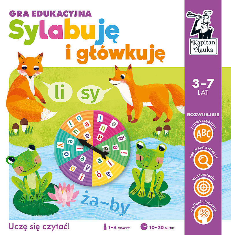 Sylabuję i główkuję. Gra edukacyjna. Kapitan Nauka
