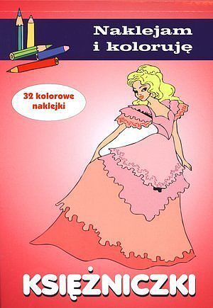 Księżniczki. Naklejam i koloruję