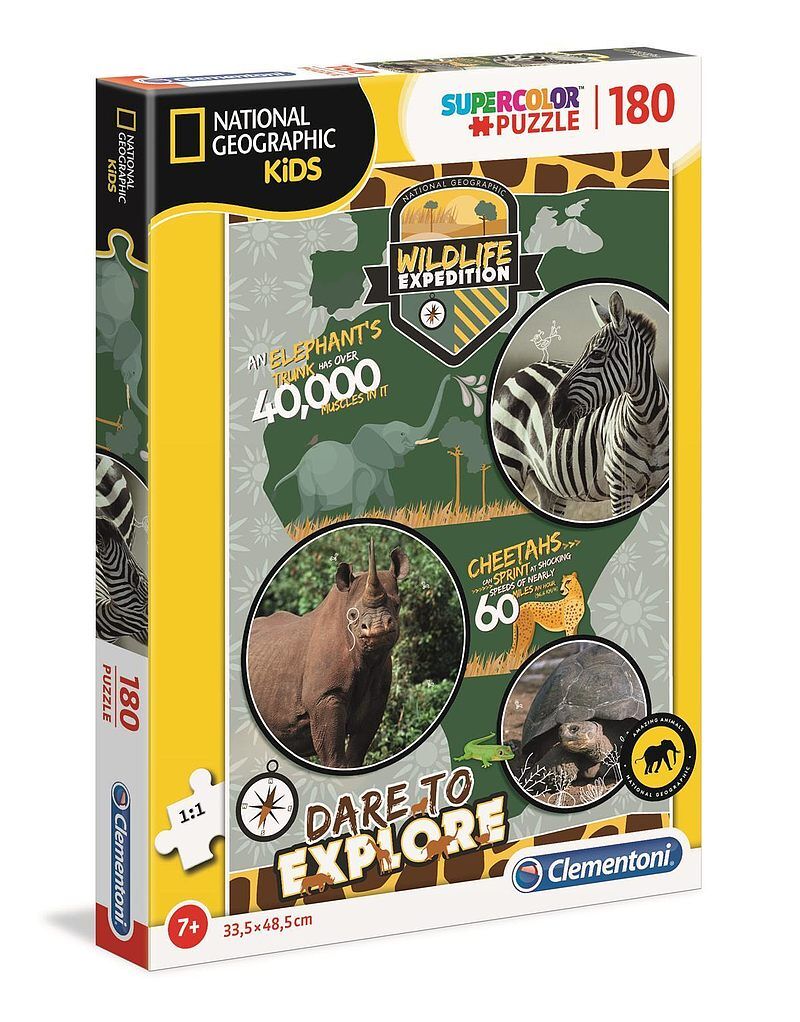 Puzzle 180 national geographic wyprawa w dziką przyrodę 29207