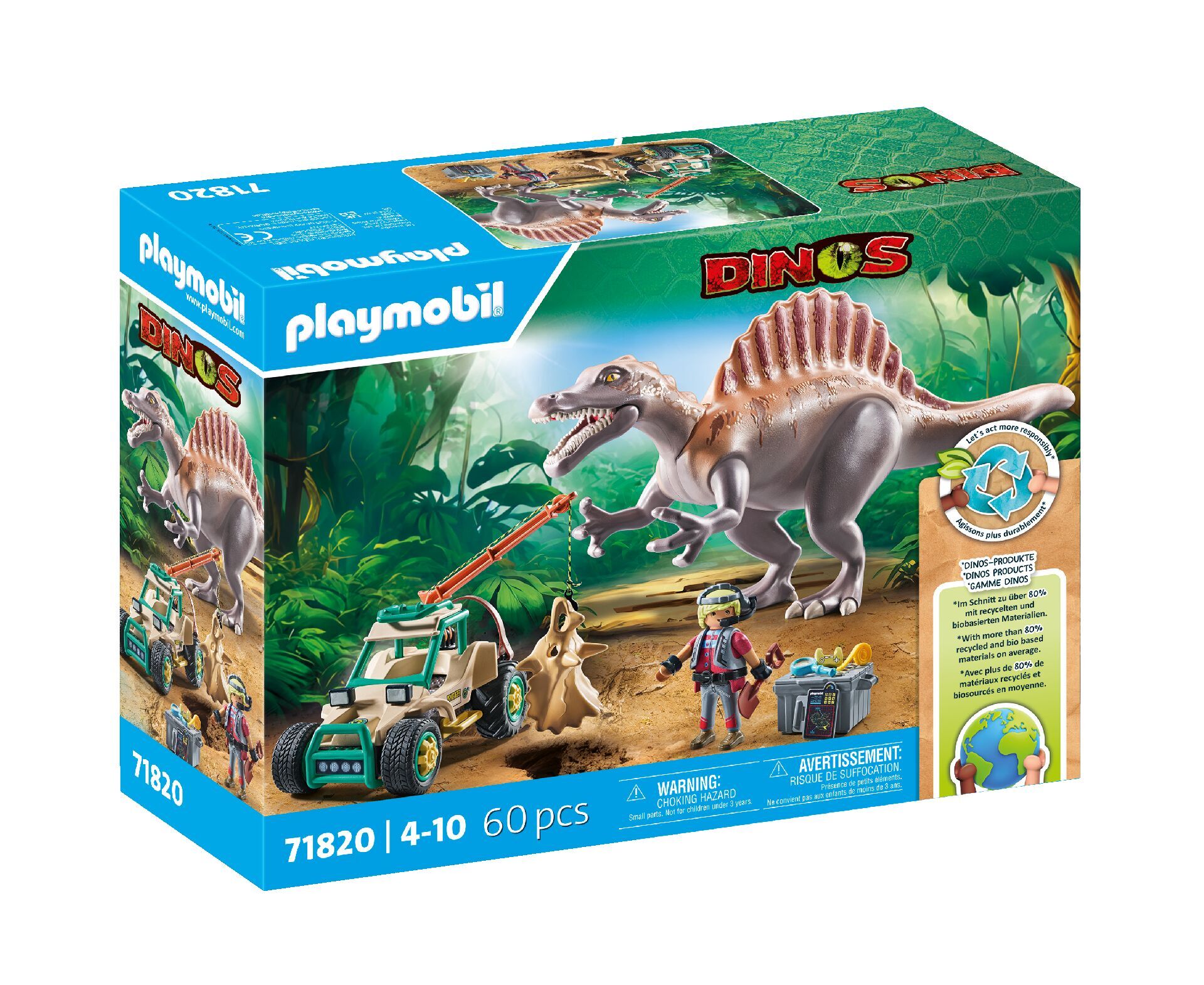 Playmobil Atak Spinozaurów 71820
