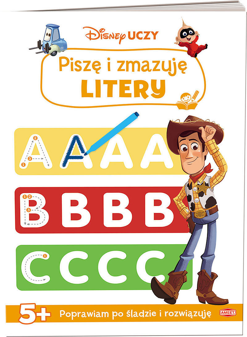 Disney uczy mix. Piszę i zmazuję litery us-9302