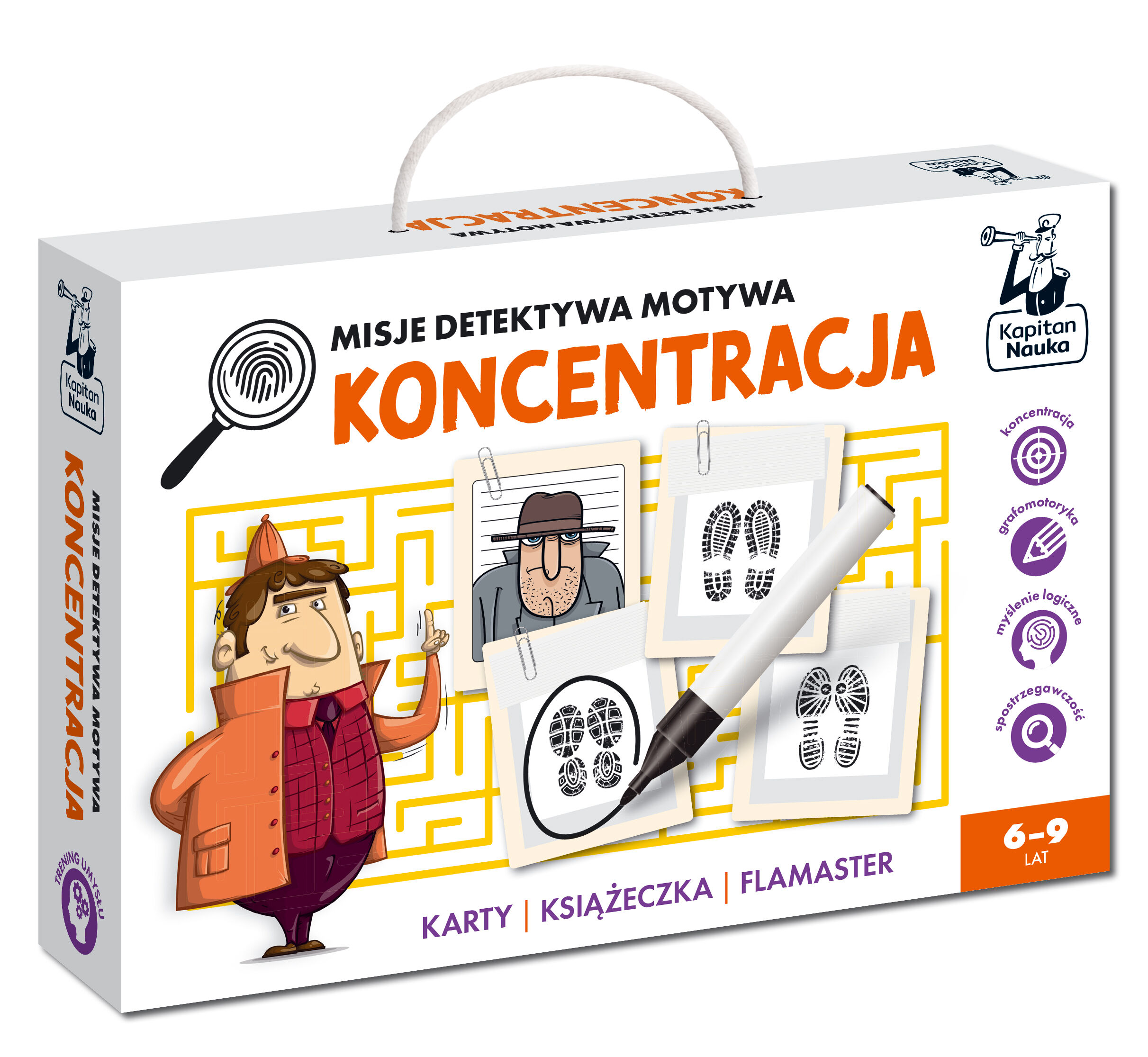Misje detektywa Motywa. Koncentracja. Kapitan Nauka