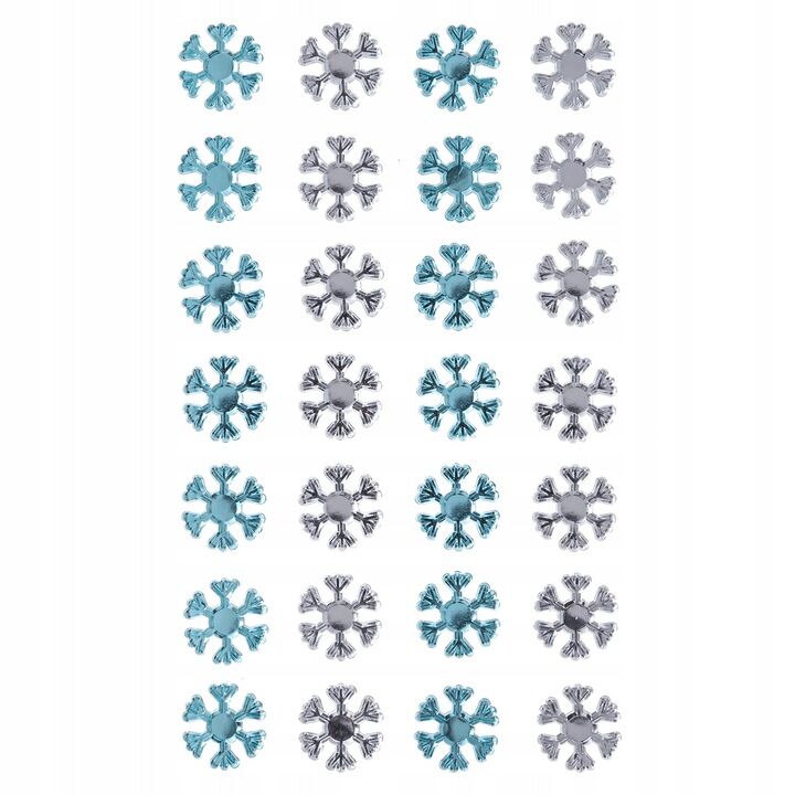 Kryształy samoprzylepne Blue&Crystal Śnieżynki 28szt.