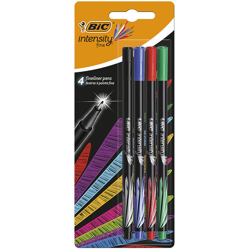 Cienkopisy BIC Intensity Fine 4 kolory