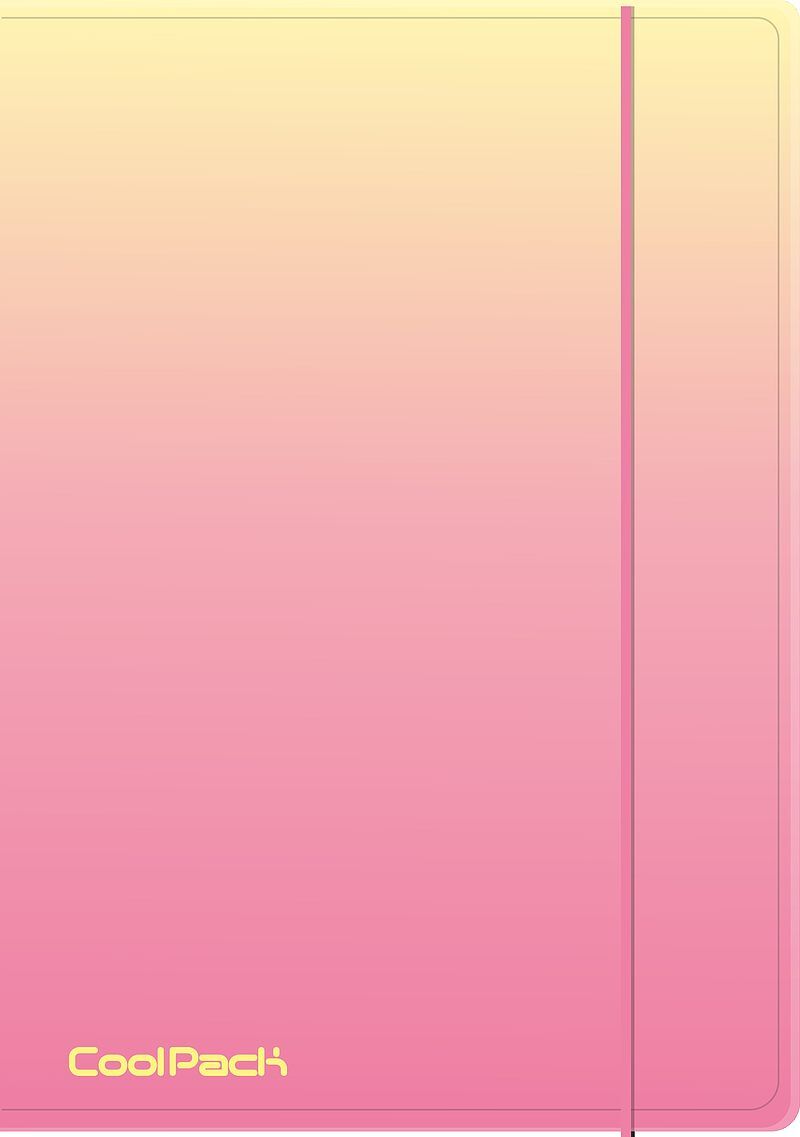 Teczka na gumkę a4 coolpack gradient peach