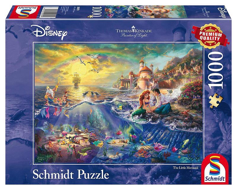 Puzzle 1000 pq t. Kinkade mała syrenka