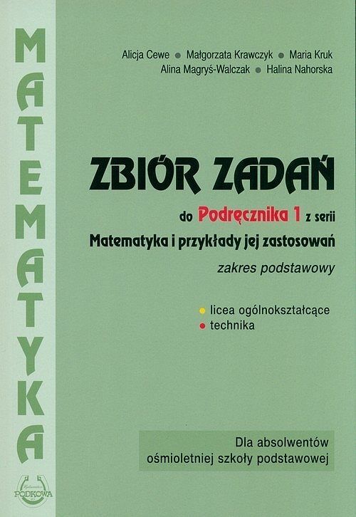 Matematyka Zbiór zadań 1 Zakres podstawowy i rozszerzony