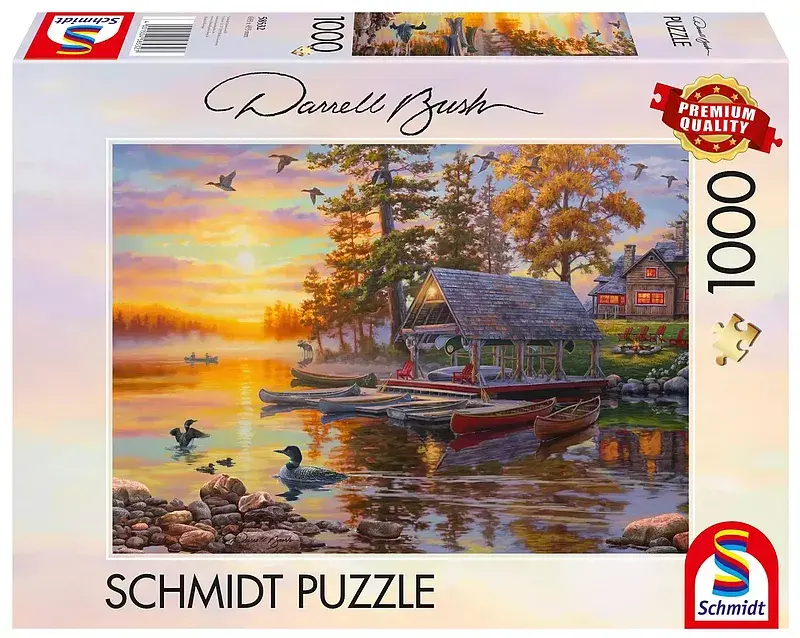 Puzzle 1000 pq przystań kajakowa darrel bush 112720