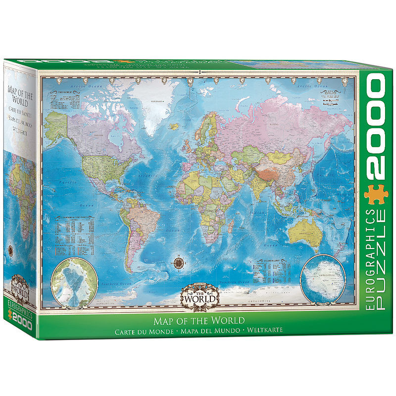 Puzzle 2000 map of the world 8220-0557