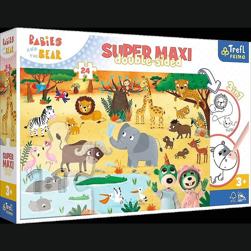 Puzzle 24 super maxi bobaski na safari 41009