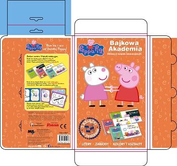 Świnka Peppa bajkowa akademia / litery zawody kolory i kształty