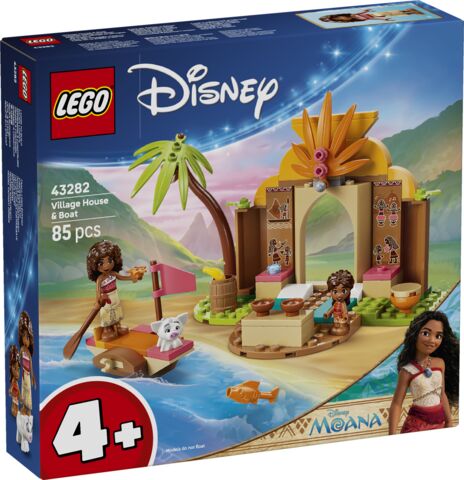 LEGO Disney Princess Vaiana Wiejska chatka i łódź 43282