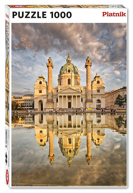 Puzzle 1000 kościół św. Karola w wiedniu 5534