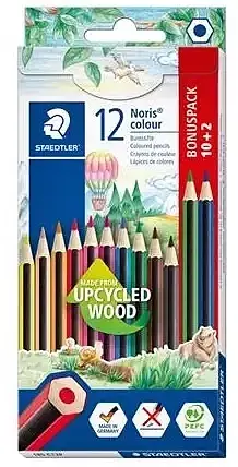 Kredki sześciokątne noris colour 12 kolorów staedtler