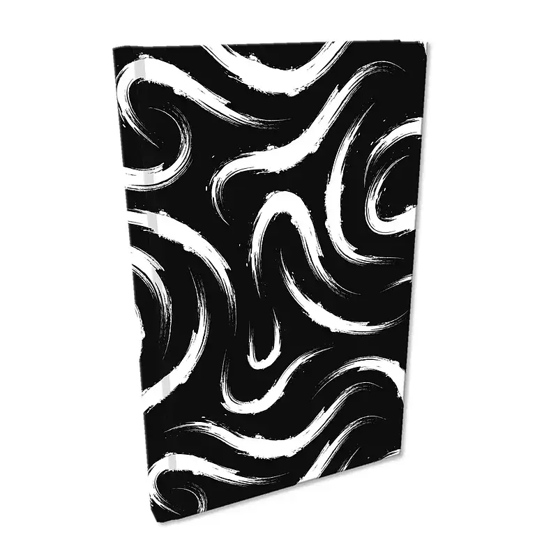 Notes a5 kratka soft touch maziaje czarne