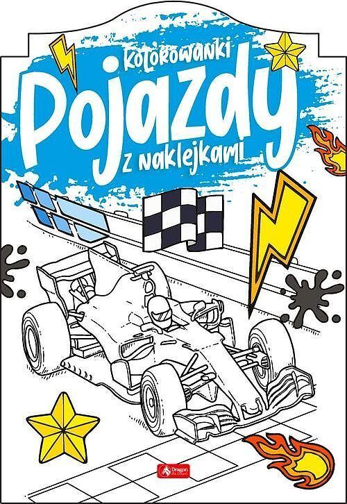 Pojazdy. Kolorowanka z naklejkami