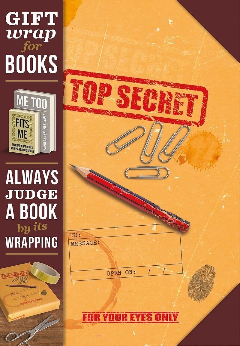Gift wrap - papier do książki - top secret