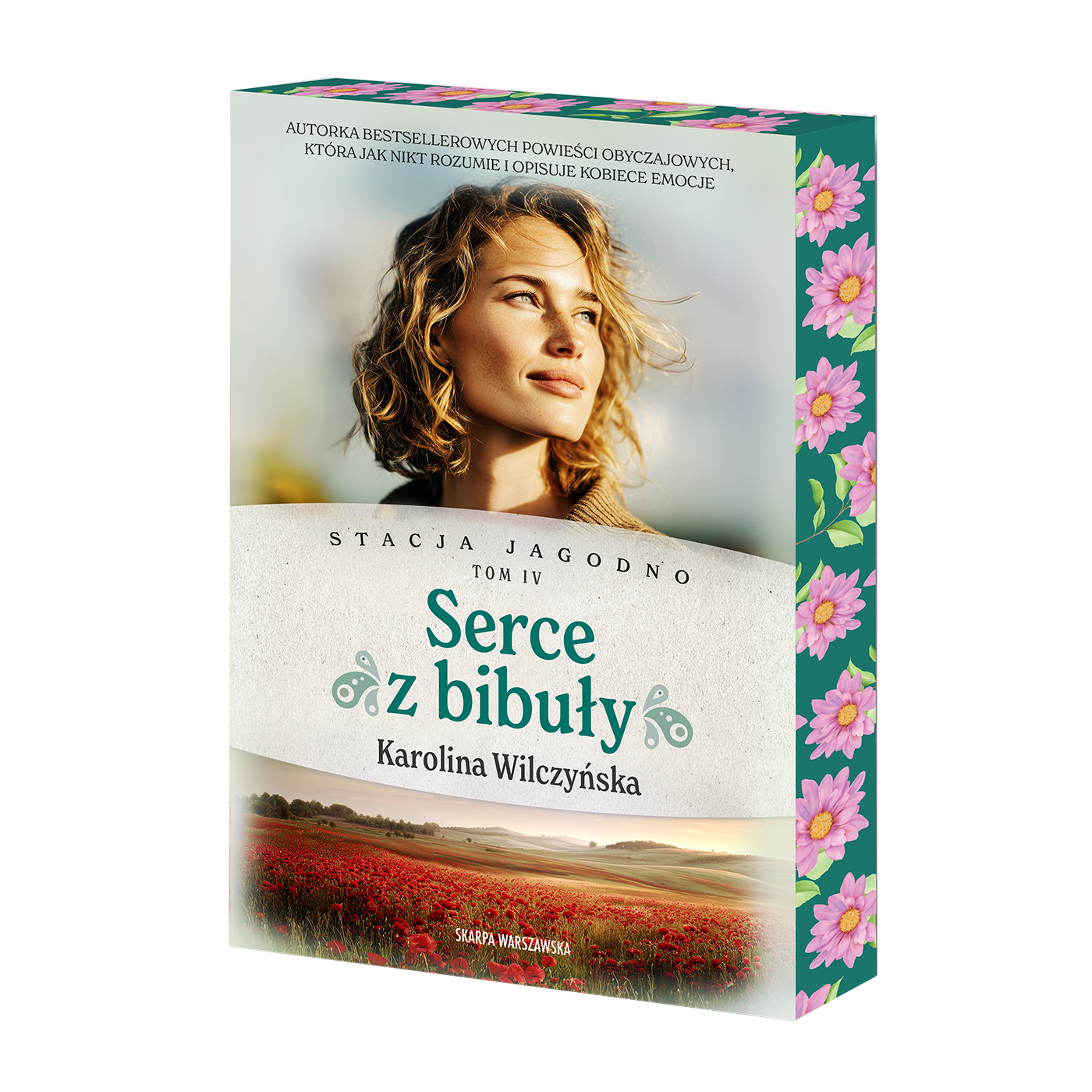 Stacja Jagodno. Serce z bibuły (barwione brzegi)