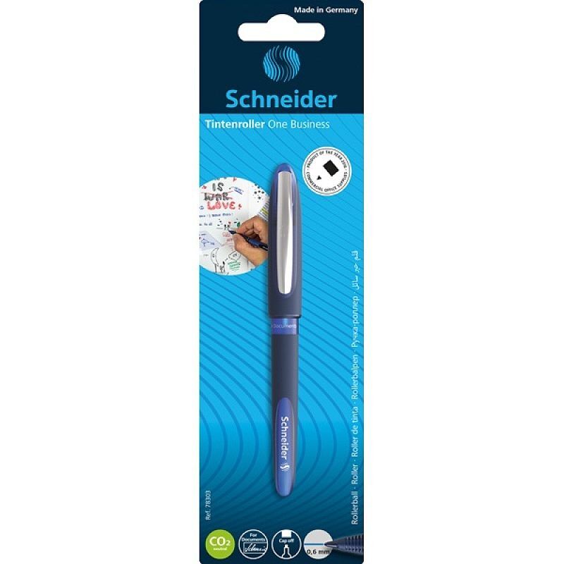 Pióro kulkowe schneider one business niebieski blister