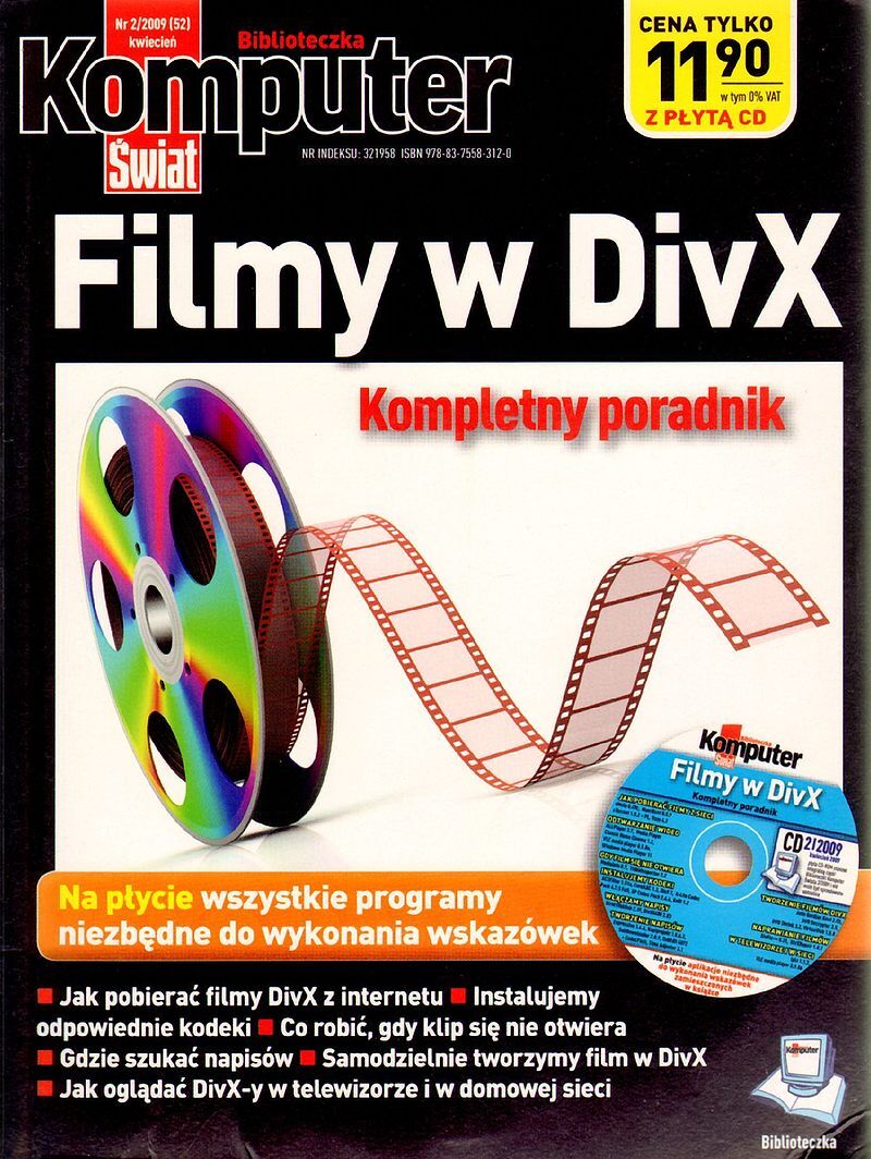 Komputer Świat 2/2009. Filmy w DivX. Kompletny poradnik