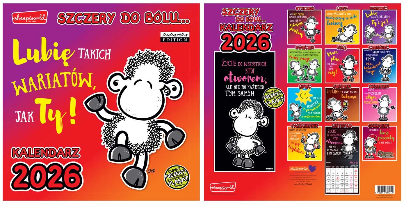 Kalendarz 2026 classic Sheep szczery