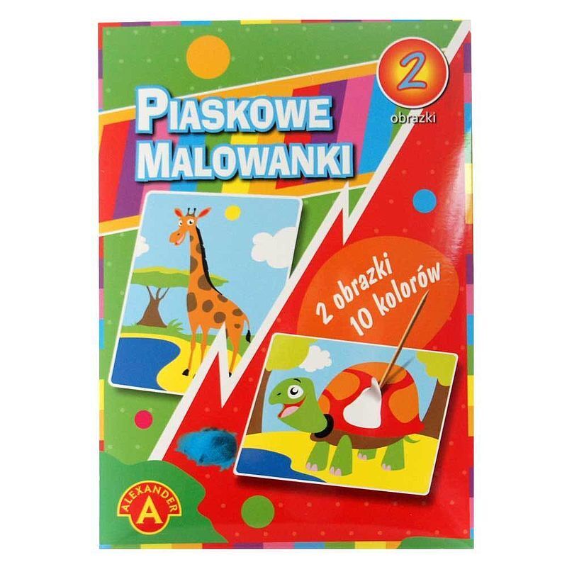 Malowanka piaskowa żyrafa i żółw