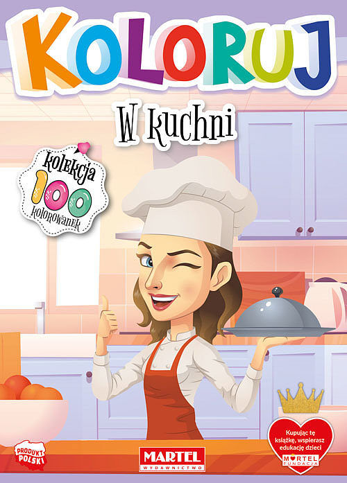 W kuchni. Koloruj
