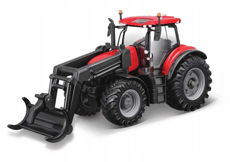 Bburago Model Traktor z chwytakiem Case IH Optum 300 CVX maszyna rolnicza