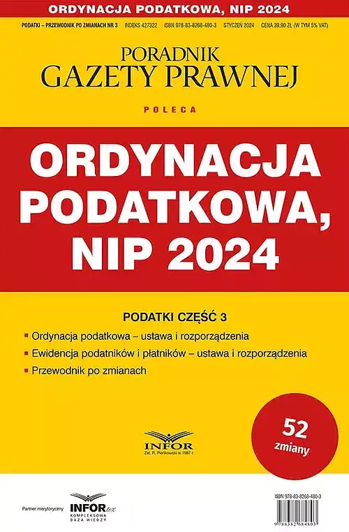 Ordynacja Podatkowa NIP 2024 Podatki