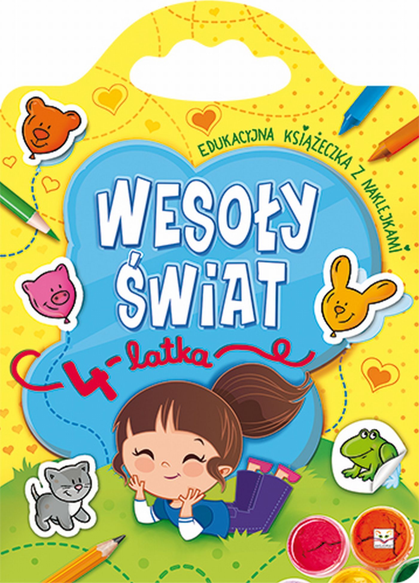 Wesoły świat 4-latka. Edukacyjna książeczka z naklejkami