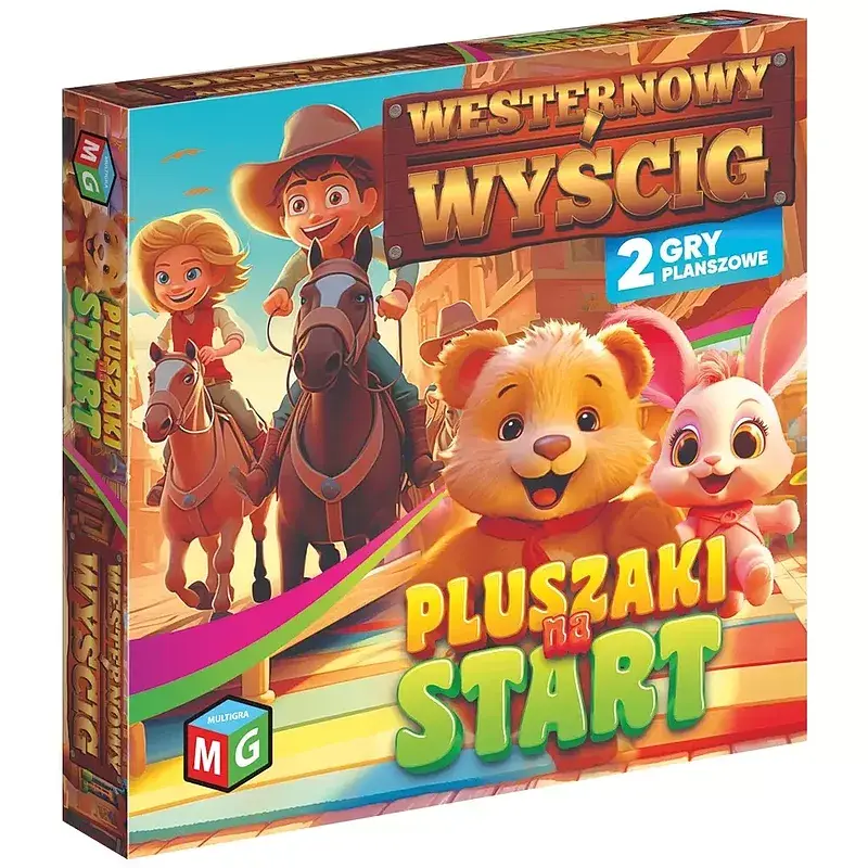 Gra westernowy wyścig pluszaki na start