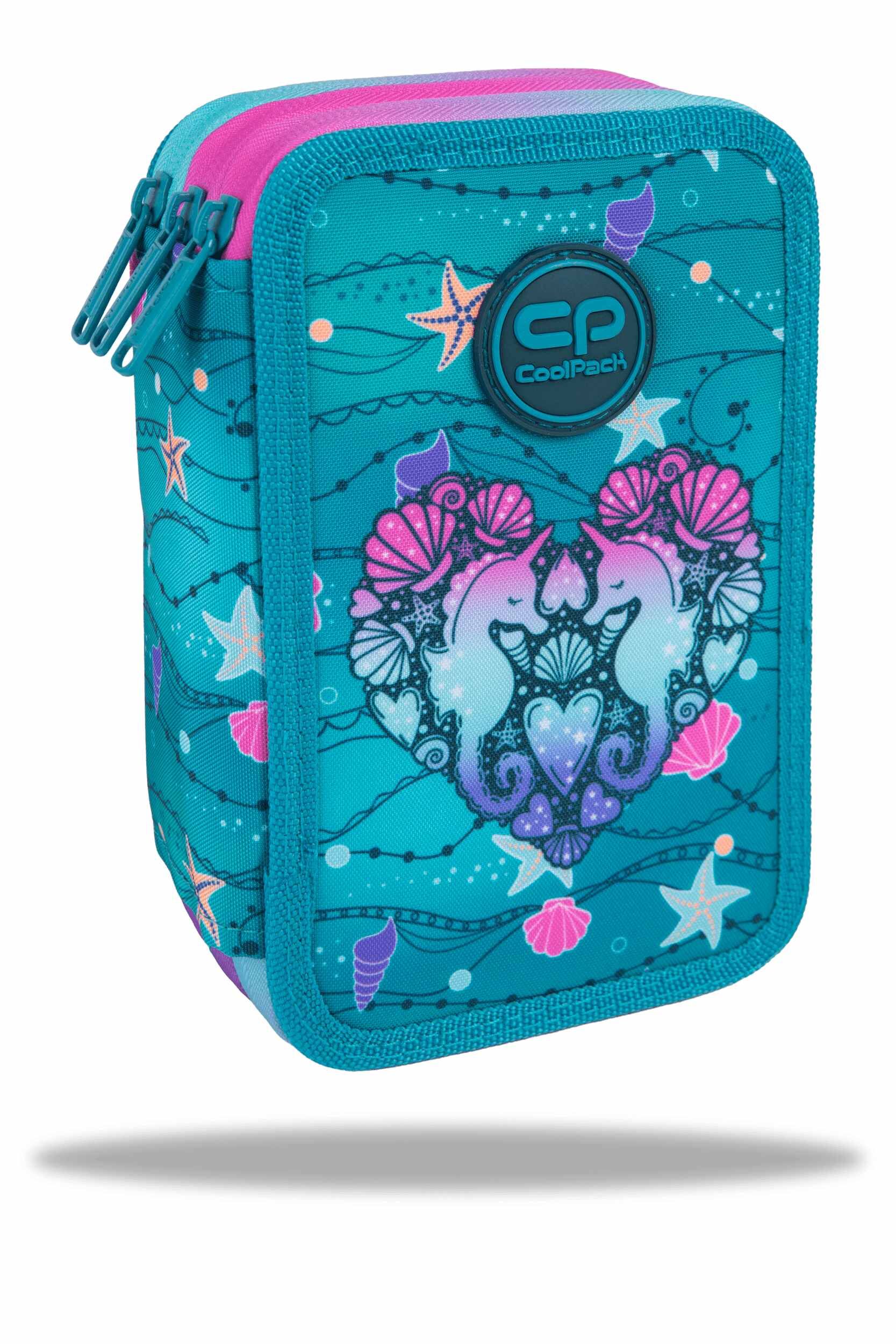 Piórnik potrójny z wyposażeniem Coolpack Jumper 3 Seafish