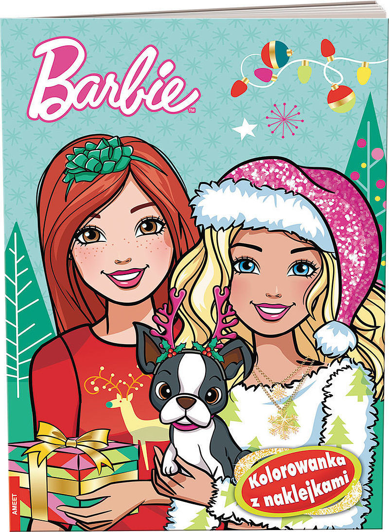 Barbie kolorowanka z naklejkami na-1110