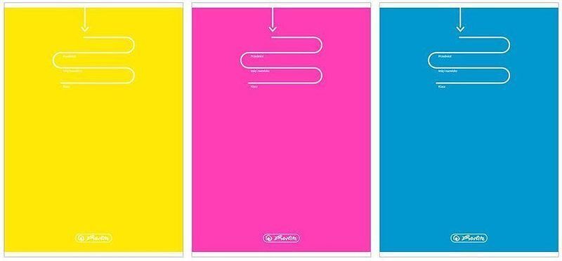 Zeszyt a5 32k kratka herlitz color blocking pakiet 10 sztuk