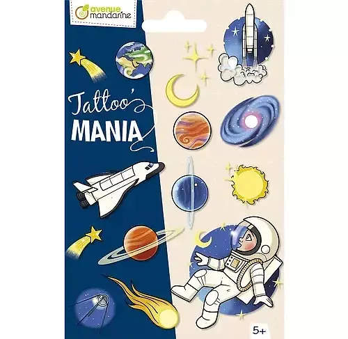 Tatuaże Zmywalne Kosmos Clairefontaine