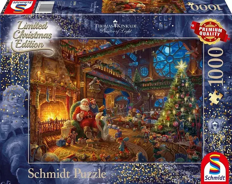 Puzzle 1000 pq t. Kinkade święty mikołaj i