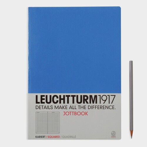 Notatnik A4 Leuchtturm1917 w kratkę chabrowy 341541