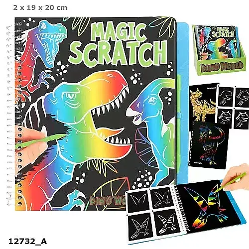 Zestaw kreatywny magic scratch dino 12732a