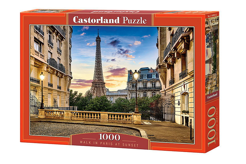 Puzzle 1000 Walk in Paris at Sunset