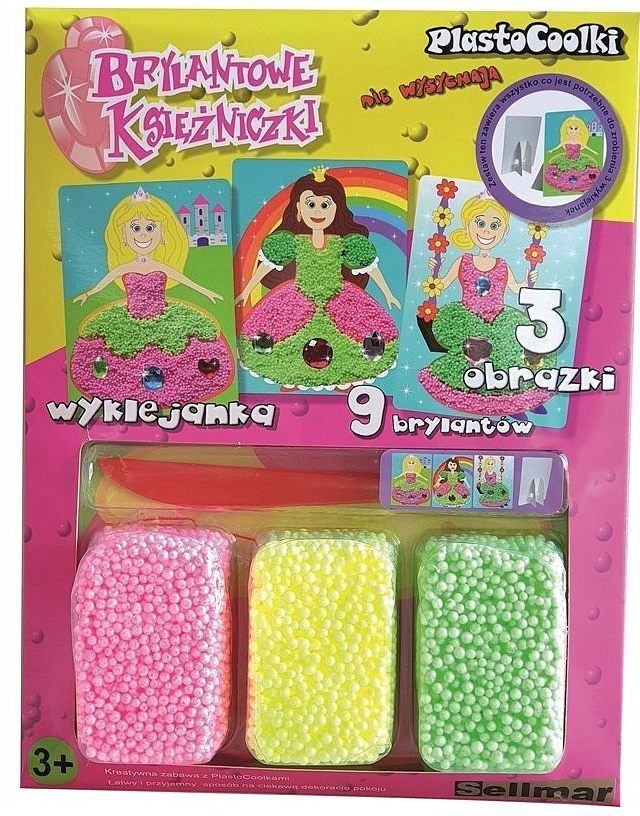 Plastocoolki wyklejanka brylantowe księżniczki